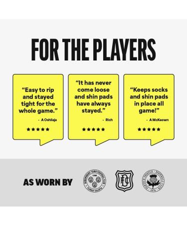 SPORTTAPE Self-Adhesive Football Sock Tape - Black | 6 Rolls, 7.5cm x 4.5m | Cohesive Bandage for Dogs, Horses & Athletes - Buy Online on GoSupps.com