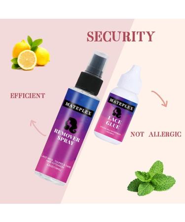 Lace Wig Glue & Tape Remover Spray Kit | Waterproof Super Hold Bonding Glue for Wigs & Hairpieces - Fast Acting 1.4oz - Buy Online on GoSupps.com