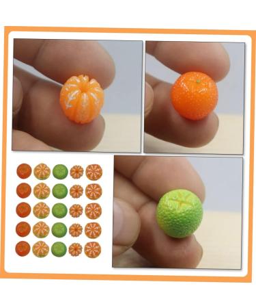 TOYANDONA 250 Pcs Artificial Orange Tiny Kitchen Decor Fruit Charms Earring Charms for Earring Making Bracelet Orange Pendant Fake Orange Mini Decor 3d Resin Miniature Fake Fruit - Buy Online on GoSupps.com