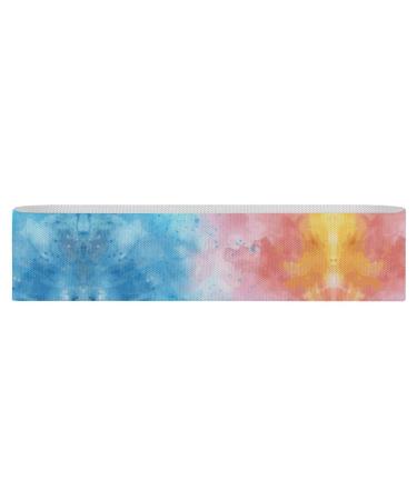 Resistance Bands Exercise Bands Pastel Colorful Pattern Printed Elastic Band Leg Bands Resistance Fitness Bands Fabric Resistance Bands