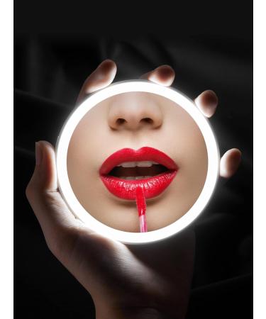 OMIRO Compact LED Makeup Mirror - Travel Size, Perfect Women's Gift (White) - Buy Online on GoSupps.com