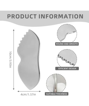 Guasha Facial Tool Metal Gua Sha Tool Scraping Facial Massager Stainless Steel Gua Sha Tool for Eyes Face Neck Body Tighten Skin Reduce Puffiness Face Sculpting Device(Large) - Buy Online on GoSupps.com