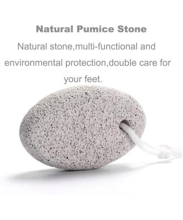 Pumice Stone 2-Pack for Feet and Hands - Callus Remover & Exfoliation Tool - Borogo Natural Lava Pedicure - Buy Online on GoSupps.com