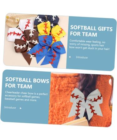 Beatifufu Kids Baseball Bows for Hair Kid Hair Ties Baseball for Kids Hair Clips for Kids Hair Ties for Kids Hair Accessories for Kids Cheerleader Bows Hair Bands Ribbon Woman Girl Ponytail - Buy Online on GoSupps.com