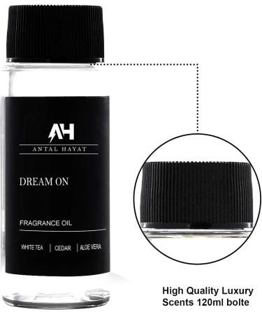 Dream On Essential Oil Scent 50mL - Luxury Diffuser Oil Inspired by Westin Hotel - White Tea Cedarwood Amber Sandalwood & Musk - 5 Star Hotel Collection - Buy Online on GoSupps.com