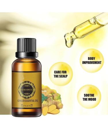 Natural Ginger Essential Oil for Slimming & Massage | 6PCS Box - Aromatherapy Belly Drainage Oil - Buy Online on GoSupps.com