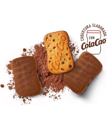  Cola Cao ColaCao Biscuit natural cocoa bath with chocolate chips - 5 packs of 3 units - 157 g - Buy Online on GoSupps.com