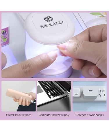 Saviland Mini Nail Lamp - 16W U V/LED Nail Dryer U V Light for Nails for Gel Nail Polish  Builder Nail Gel  Glue Gel  Nail Art Tools for Starters Home DIY Professionals Salon Portable Nail Lamp - Buy Online on GoSupps.com