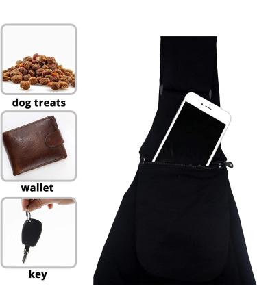 Lyneun Pet Sling Carrier - Hands-Free Adjustable Shoulder Strap for Cats & Dogs - Black | Ideal for Walking, Travel & Outdoor Activities - Buy Online on GoSupps.com
