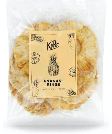 KoRo - Dried pineapple without added sugar 200 g - Buy Online on GoSupps.com
