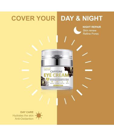 ZODENIS Caffeine Eye Cream for Dark Circles and Puffiness - Hyaluronic Acid, Vitamin C, and E - Anti-aging Treatment for All Skin Types - Buy Online on GoSupps.com