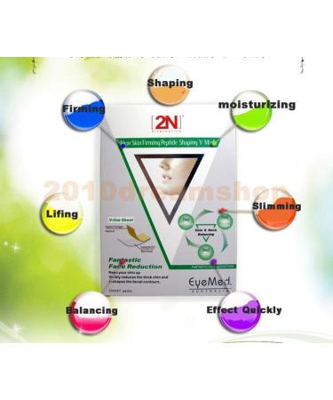 V Line Facial Tightening Mask - 7 Piece Slimming Cheek Mask for Double Chin Reduction & Skin Tightening - Buy Online on GoSupps.com