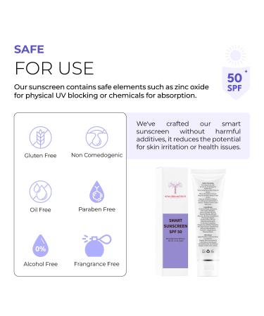 Buy Smart Sunscreen Daily SPF 50 - Clear Zinc Oxide Oil-Free Non-Comedogenic for Sensitive & Acne-Prone Skin | International Shipping - Buy Online on GoSupps.com