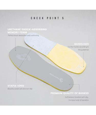 Buy Papaformas Comfort Thin Insoles for Men (9-11.5) - Memory Foam Orthotic Inserts for Sneakers & Slip-Ons - Shock Absorption - Buy Online on GoSupps.com