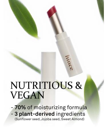 HINCE Mood Enhancer Lip Glow - Moisturizing Balm with Shea Butter & Sweet Almond | Buttery Balm Texture for Neutral Color - 0.2oz (LET ME DEW) - Buy Online on GoSupps.com