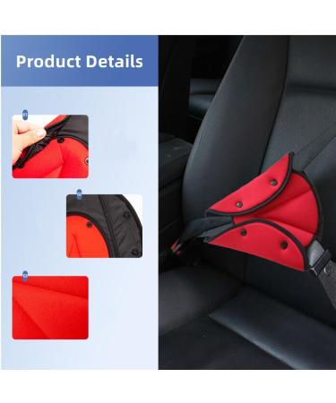 MHwan Seat Belt Pads 2Pcs - Universal Adjustable Cover for Kids - Anti Choke Comfort - Blue + Red - Buy Online on GoSupps.com