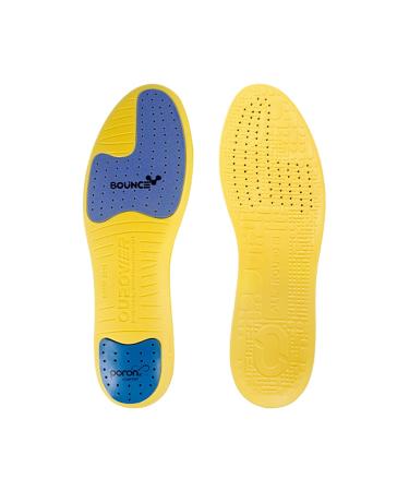 OUPOWER Soccer Cleat Insole Insert Gen3-Extra Thickenss Empire Yellow (US6.5-7)