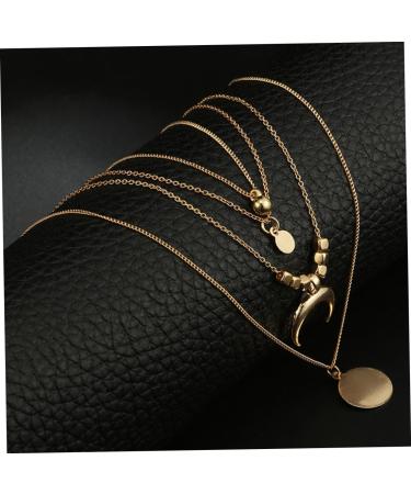 COLLBATH Family Delicate Bohemia Stylish Fashion Multilayer Pendant Necklace Trendy Alloy Choker Necklace for Ladies Girls - Buy Online on GoSupps.com