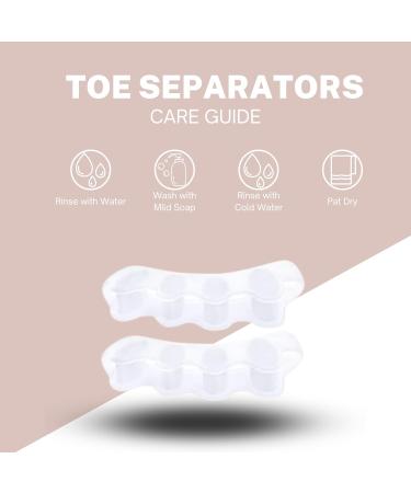 Gel Toe Separators for Bunion & Hammertoe Relief | Toe Spacers for Overlapping Toes | Big Toe Straightener for Men & Women - Shop Now - Buy Online on GoSupps.com