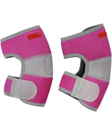 Kids Adjustable Neoprene Elbow Support Brace | Breathable Compression Sleeve for Girls and Boys | Ideal for Football, Cycling, and Sports Injuries - Rose - Buy Online on GoSupps.com