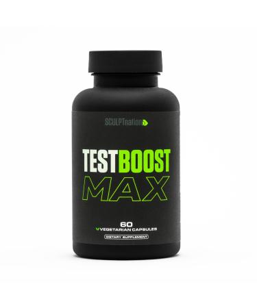 Sculpt Nation by V Shred Test Boost Max - Testosterone Supplement for Men - Tribulus Terrestris for Men - Natural Energy Stamina and Strength Booster - 60 Gluten Free Capsules