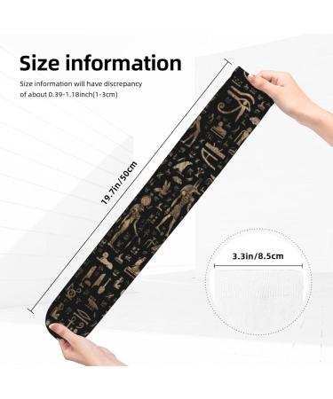 Ancient Egyptian Gods & Hieroglyphs Compression Socks for Men & Women - 15-20 mmHg Circulation Support for Running & Cycling - Buy Online on GoSupps.com