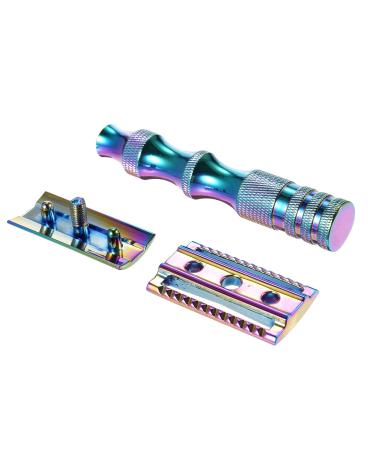Layhou Men's Manual Adjustable Double-Sided Razor | Classic Multi-Colored Shaving Tool for Smooth Hair Removal - Buy Online on GoSupps.com