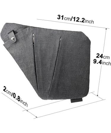 Hasagei Anti-Theft Travel Bag | Slim Lightweight Shoulder Bag for Men & Women | Secure Nylon Pocket (Gray) - Buy Online on GoSupps.com