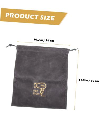 Gogogmee 2pcs Hair Dryer Bag Storage Bags Makeup Travel Bag Multifunctional Drawstring Bags Velvet Bag - Buy Online on GoSupps.com
