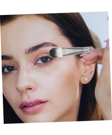FRCOLOR 2 Sets Metal Handle Makeup Brush Eye Shadow Eyebrow Brush Eyeshadow Loose Powder Brush Eye Makeup Brush Makeup Brush for Women Blush Brush Concealer Brush Beaded Stainless Steel - Buy Online on GoSupps.com