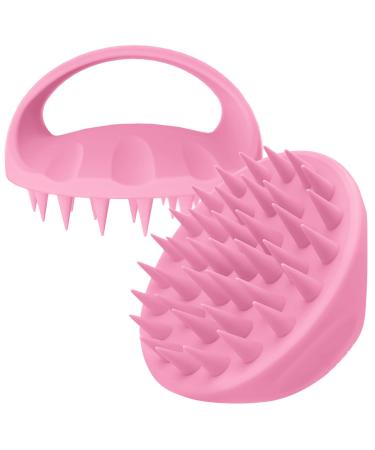 Ityes 38 fingers enlarged head massage brush silicone head skin massage brush Scalp Massager Shampoo brush massage brush hair Hair massager scalp for women men pets (pink)