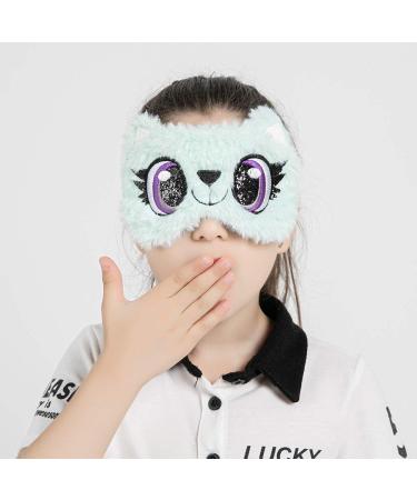 Animal Sleeping Mask - Funny Eye Shade Cover for Women Men Kids (Green) - Buy Online on GoSupps.com