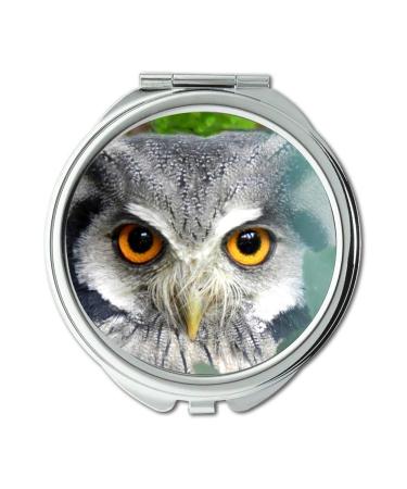 YENDOSTEEN Mirror Compact Mirror owl eyes gatsby Southern White faced Owl pocket mirror portable mirror