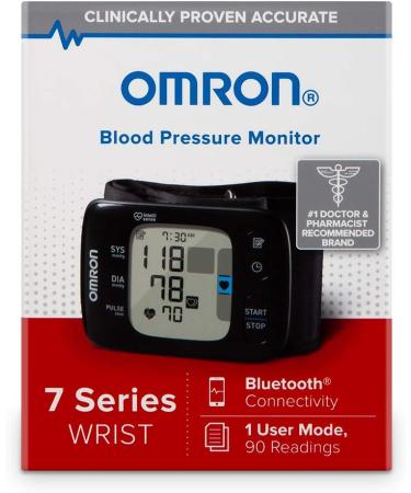 OMRON 7 Series Wireless Wrist Blood Pressure Monitor - Black - Buy Online on GoSupps.com