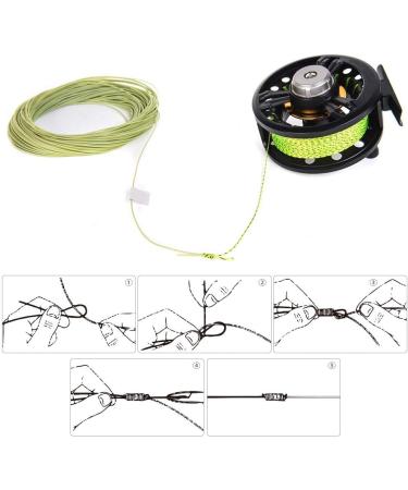 50m Fly Fishing Line - Strong Nylon Weight Forward Floating Line | 20LB Braid Fishing Accessories - Yellow & Black - Buy Online on GoSupps.com