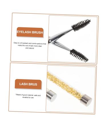 Balacoo 4 Pcs Grafting Eyelash Brush Set | Eyeliner Stamp White Eyeliner Eyebrow Spoolie & Glitter Gel | Perfect Eye Makeup Tool for Stunning Looks - Buy Online on GoSupps.com