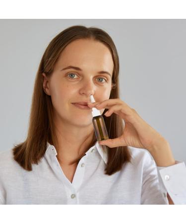 JORTMRD 6-Pack 30ml Empty Glass Nasal Spray Bottles - Refillable Fine Mist Sprayers with Funnel & Blank Labels for Perfume & Salt Water - Buy Online on GoSupps.com
