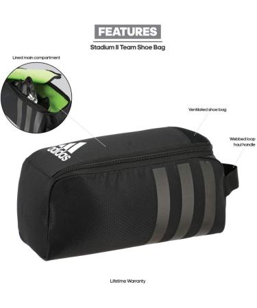 adidas Stadium 2 Team Shoe Bag - Black, One Size - Buy Online on GoSupps.com