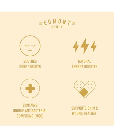 Egmont Honey MGO 550+ M nuka Honey 100% Natural And Certified Honey From New Zealand 250g Manuka Honey - Buy Online on GoSupps.com