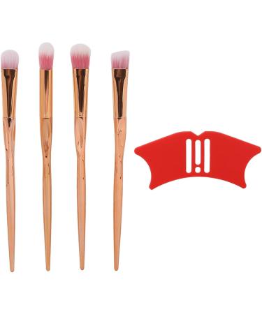 Drawing Aid Nose Shadow Stencil Silicone Mascara with 4pcs Makeup Brush for Eye Makeup Portable Size Non Slip Design - Buy Online on GoSupps.com