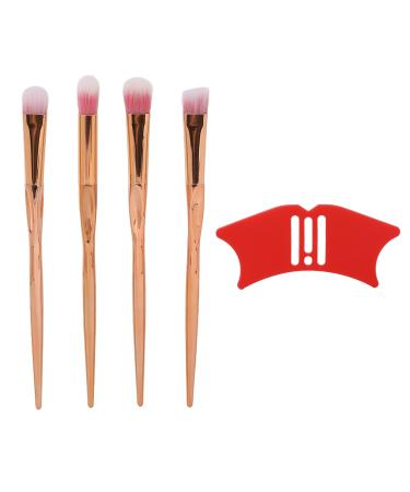 Makeup Tool Set Drawing Aid Nose Shadow Stencil Silicone Mascara with Makeup Brush