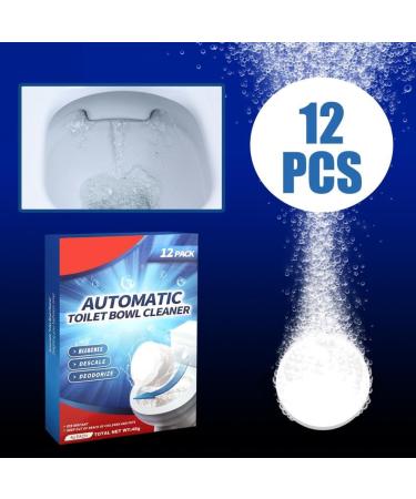 12Pcs Toilet Bowl Cleaner Tablets Toilet Tablets with Bleach for Bathroom Toilet Tank Automatic Toilet Bowl Cleaners Toilet Tank Cleaners Household Toilet Cleaners (12Pcs) - Buy Online on GoSupps.com