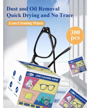 300 PCS Glasses Cleaner Wipes Lens Cleaning Cloths for Eyeglasses Sunglasses & Screens | Individually Wrapped Lens Wipes International Shipping Available - Buy Online on GoSupps.com