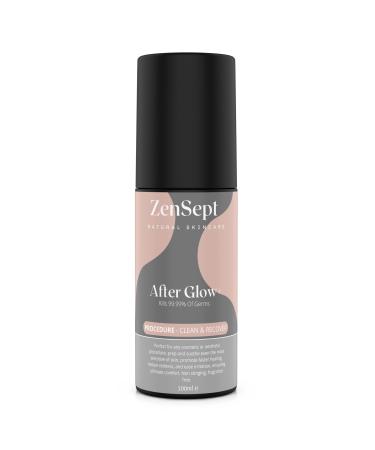 ZenSept After Glow Procedure Aftercare Spray Natural Vegan Friendly Hypochlorous Acid Spray for Post Procedure Skin Care Fast Acting PH Neutral Cleanser for Cosmetic or Aesthetic Procedures - x1 100ml ( Pack of 1 )