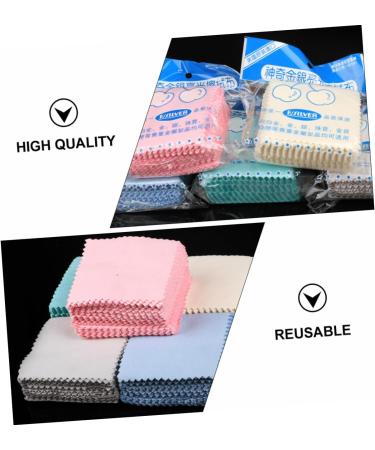 LIFKOME 50pcs Silver Polishing Cloths - Microfiber Cleaning Cloths for Eyeglasses Jewelry & Outdoors | Streak-Free Lens Wipes - Buy Online on GoSupps.com
