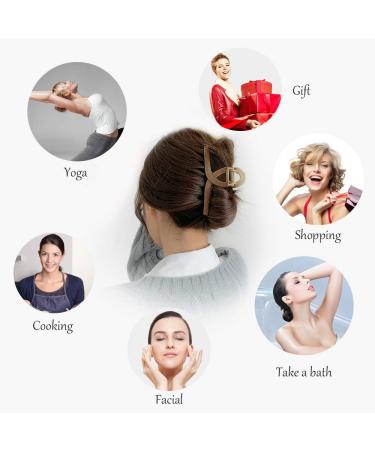 Nonslip Matte Hair Claw Clips 4.3 inch - Set of 6 Large Big Jaw Butterfly Clips for Women and Girls - Fashion Hair Accessories in 6 Colors - Buy Online on GoSupps.com