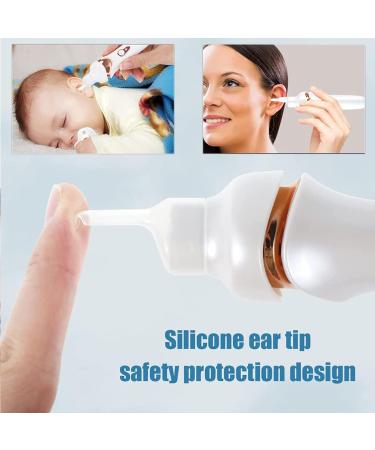 Child Silicone Electric Ear Wax Removal Kit | USB Rechargeable Ear Cleaner Tool for Safe & Painless Ear Cleaning - White - Buy Online on GoSupps.com