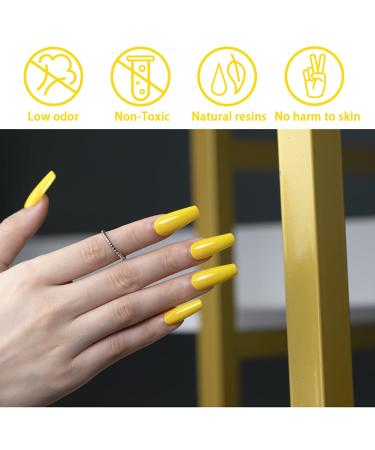 Lemon Yellow Gel Nail Polish 15ML - Summer Colors Soak Off UV LED Manicure Salon DIY | RARJSM RAR165 - Buy Online on GoSupps.com