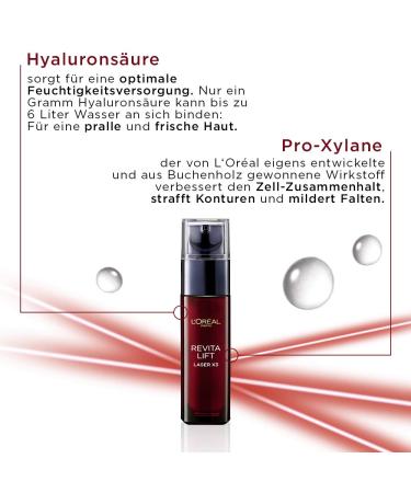 L'Or al Paris Revitalift Laser X3 Anti-Aging Eye Cream & Facial Serum Bundle - 3-Fold Effect Hyaluronic Acid 15ml + 30ml for Youthful Skin - Buy Online on GoSupps.com