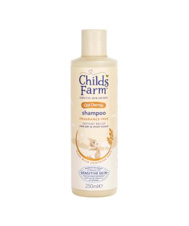 Childs Farm OatDerma Hair Shampoo Fragrance and Tear Free Soothing for Sensitive Skin and Scalp Baby Kids 250ml